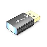 Hipzeepo Emulador de Pantalla 4K DP Dummy Plug, Monitor Virtual Displayport, Pantalla Fantasma Sin Cabeza, Emulador EDID, Pantalla Virtual Negra