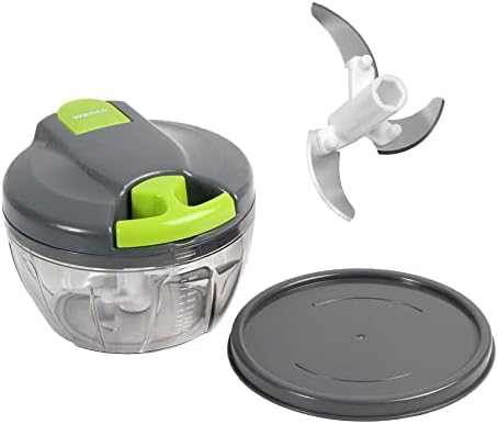 wenco Multi-Chopper Manual Chopper with Pulley - Practical Kitchen Aid for Chopping Vegetables, Fruits, Herbs and Nuts in Seconds - Hand Chopper 500 ml image 2