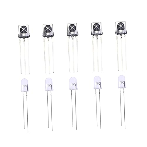 Homoyoyo 5 Pares Emissor De Led Limpador De Escova De Tosquiadeira Alto-falante Receptor Ir Emissor