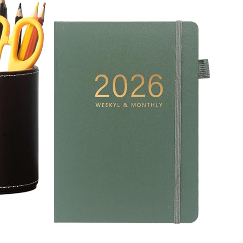 2026 Planner - 8.46x6.1x0.47 Inches A5 Academic Notebook | Portable Calendar Planner for Kids Adults Travel College Graduation H