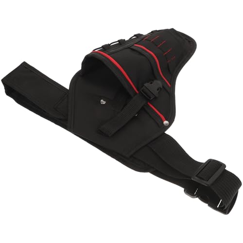 TOPPERFUN 工具包腰袋 多機能ツールポーチ 大容量収納 キャンバス製 耐久性あり 調節可能ウエストベルト付き 電気技師 請負業者向け作業用バ