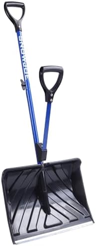 Snow Joe Snow Shovel with 18-Inch Blade and Assist Handle, 3.5 Lbs - Heavy-Duty Lightweight Shoveling Tool for Ice Removal, Shovelution SJ-SHLV01