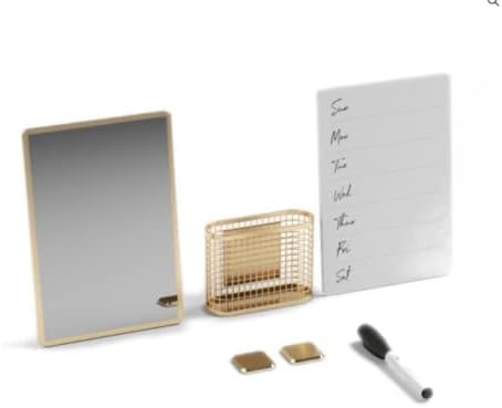 Amazon.com: U Brands Gold Weekly Planner Locker Accessory Kit, Includes ...