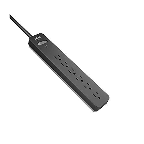 Image of APC 6-Outlet, 1080 Joule Surge Protector with 15-Foot Power Cord (PE615)