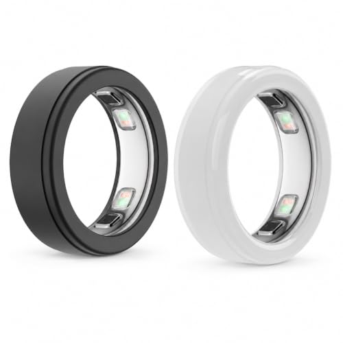 �yBARDATS�z�����O �P�[�X For Oura Ring 5�i��5����I�[�������O�j�p �J�o�[ �L�k�� �V���R�� �����E�C�菝�h�~ ���퐶���Ƀt�B�b�g �j�����p (�N���A+�u���b�N-S)