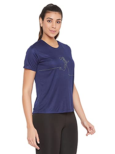 Image of Clovia Women's Polyester Activewear Sports T-Shirt