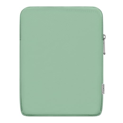 MoKo 7-8 Inch Tablet Sleeve Bag, Polyester Pouch Cover Case Fits iPad mini (A17 Pro) 8.3" 2024, iPad mini 6/5/4/3/2/1, Samsung Galaxy Tab S2 8.0, Tab A 8.0, ZenPad Z8s 7.9, Dark Green