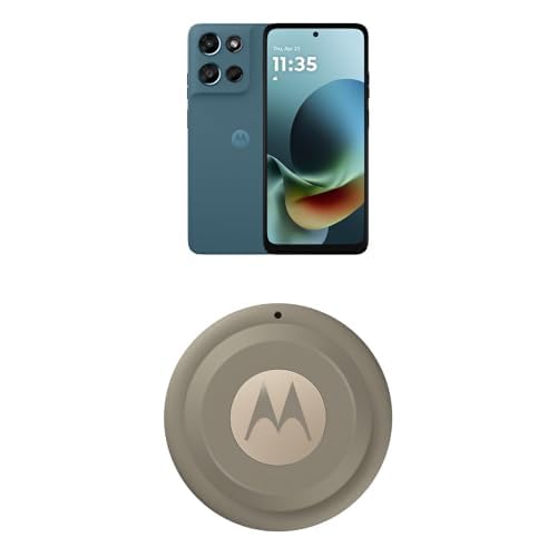 Image of Motorola Moto G Play - 2026 Unlocked 4 /64GB 32MP Camera Pantone Tapestry + Moto Tag 2 (1-Pack) Bundle