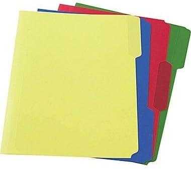 Staples Heavyweight Poly File Folders, Letter, Assorted, 24/Box