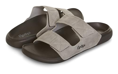 Floopi Flip Flops for Men with Double Straps Men Beach Sandals With Heal and Arch Support Comfort Fit Men Slides with Indoor & Outdoor Anti Skid Soles