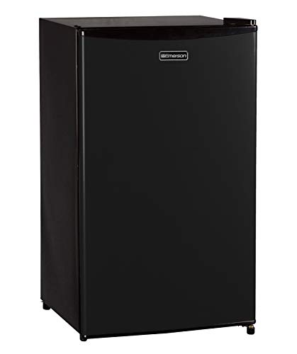 Emerson CR330BE 3.3 Cubic Foot Compact Single Door Refrigerator, Black