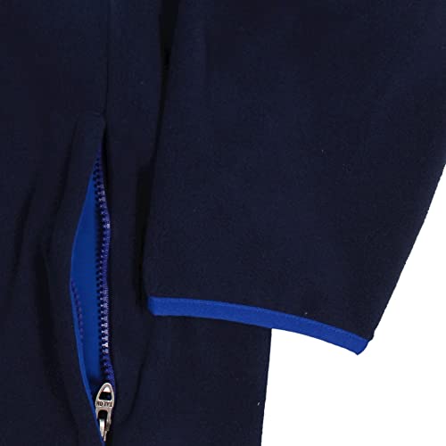 Image of POLO RALPH LAUREN Men's Fleece Pullover Jacket Sweater Snap Closure (Navy 002, XX-Large, 2XL)