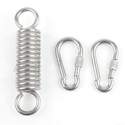Ganci a molla doppi girevoli resistenti per sedia a sdraio sospesa, supporta fino a 600 kg, resistente alle intemperie e facile installazione (tipo B)