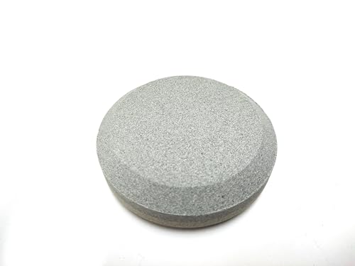 ICSTM Sharpening Stone Axe Sharpener 120 Grits /280 Grits 3.15 X 1Double Sided Round Knit Sharpener for Axe Knife Machete Blade Tool Sharpener (Fused Alumina 1)