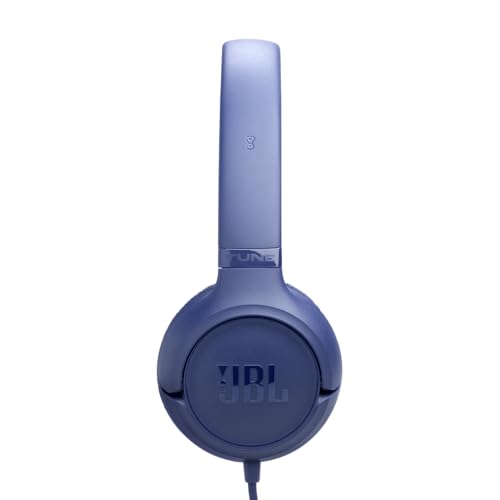 JBL Tune 530C Comfort-Fit Wired On Ear Kopfhörer, Blau – Ansicht 3