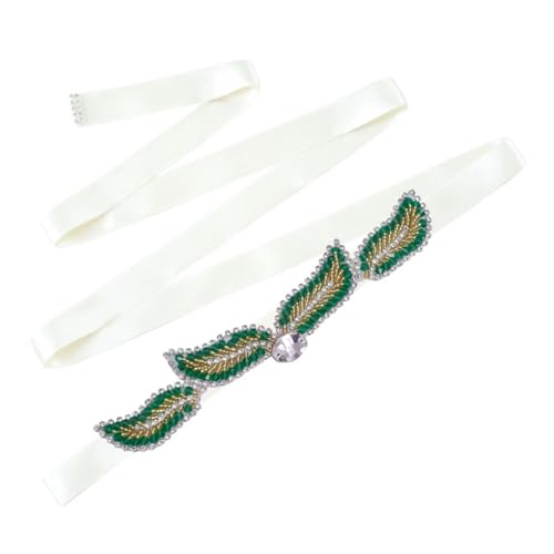 Women's Leaf Shape Dress Belt Bridal Wedding Accessory Belt Christmas Party Dress Decoration