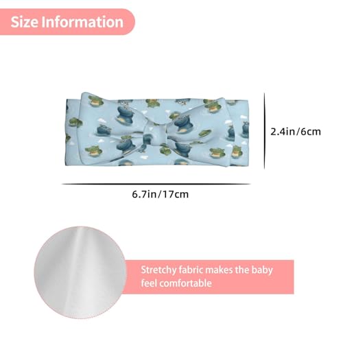 Cute Hippo Crocodile Print Baby Girl Bows Headbands Baby Girls Newborn Headbands Infant Toddlers 0-6 Months3