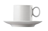 Mikrowellengeeignet Thomas Loft - 6 x Espressotasse stapelbar 2.-TLG, 0.11 l, Weiß