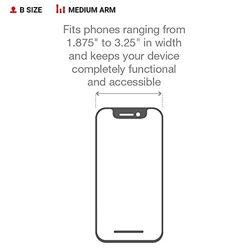 Ram Mounts X-Grip Small Phone Mount With Ram Tough-Claw Small Clamp Base Ram-B-400-Hol-Un7Bu With Medium Arm For Motorcycle, Atv/Utv, Bike #TOP4