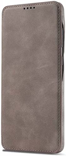 Étui folio iPhone 11 résistant aux chocs et rayures avec fente de carte gris