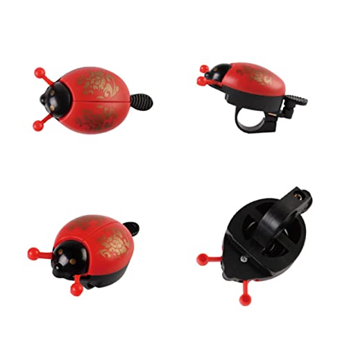 GRIRIW 2Pcs Adorable Lady Beetle Bike Bells Durable Bike Bells for Adults Easy Installation with Loud Sound Fashion Bell for Bicycles Colors