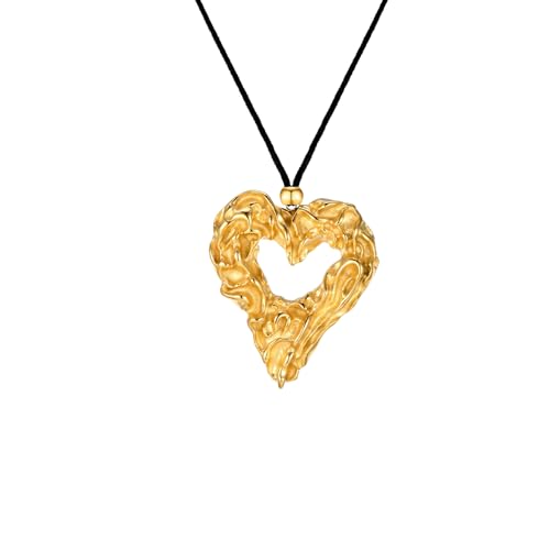 Collier coeur acier inoxydable pour femme, le cadeau de Saint-Valentin