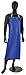 San Jamar 614DVA-BL Vinyl Dishwashing Apron with Heavy-Duty Braided Ties, 43" Length, Blue