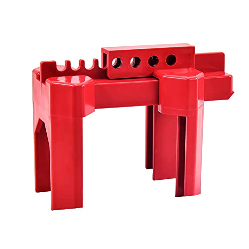Pmandgk Válvula de bola, dispositivo de válvula de bola ajustable, pequeña, para diámetro exterior de tubo de 1/2 a 2-1/2 pulgadas, color rojo