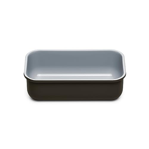 Caraway Non-Stick Ceramic 1 lb Loaf Pan - Naturally Slick Ceramic Coating - Non-Toxic, PTFE & PFOA Free - Perfect for Pound Cakes, Breads, & More - Black