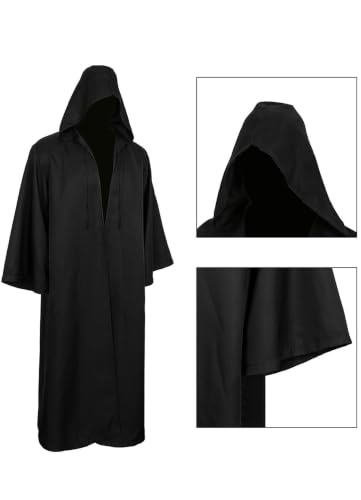 Image of GOLDSTITCH Men Hooded Robe Cloak Knight Fancy Cool Cosplay Costume