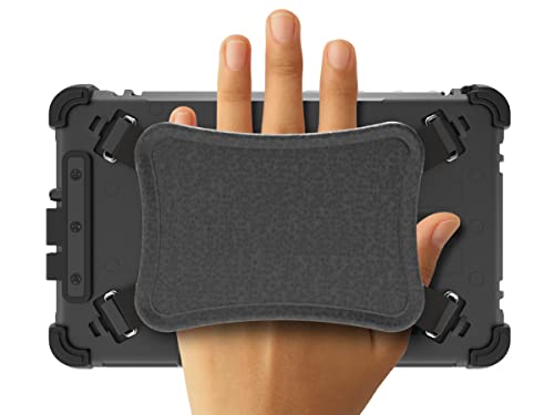 Mobiledemand Ultra Rugged Case For Samsung Galaxy Tab Active3 – Briefcase Handle, Back Hand Strap – Port Cover – Shock Absorbing Rubber Bumpers, Fully Protective Case – Black – Heavy Duty #TOP6