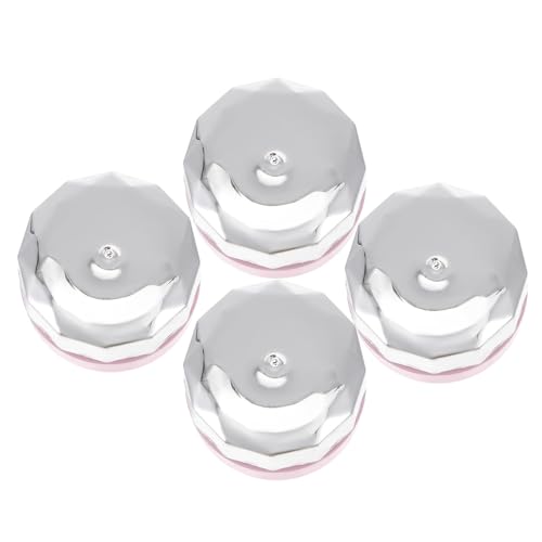 Cabilock 4 Frascos Mini para Esmalte de Uñas Vacíos Botellas de Gel para Pegamento de Uñas Envases Plásticos Reutilizables para Cosméticos Contenedores Pequeños para Muestras y Cremas