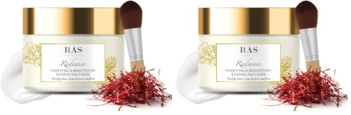 Image of RAS Luxury Oils Radiance Hydrating & Brightening Sleeping Gel Face Mask (Pack of 2)