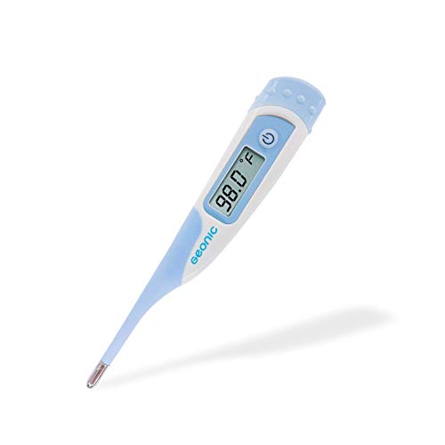 [US Model] Geonic Medical 10 Second Digital Thermometer for Babies, Children and Adult, Thermometer for Fever, Oral Underarm Rectal Thermometer, Fast and Accurate, C/F Switchable