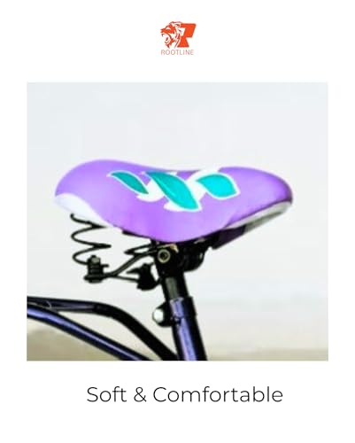 Image of ROOTLINE Alexa Purple Bicycle for Girls /Women with Front Basket and Integrated Carrier | BCP Rim & Handle (Purple)