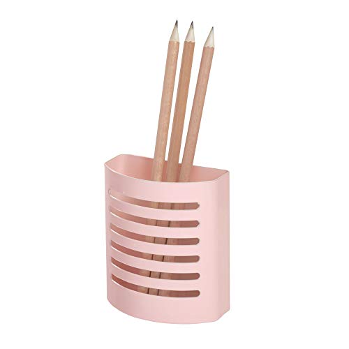 iDesign - 85174 Forma Magnetic Modern Pen and Pencil Holder, Writing Utensil Storage Organizer for Kitchen, Locker, Home, or Office, Set of 1, Blush Pink