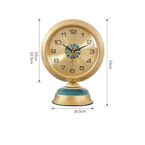 Reloj de escritorio de metal premium estilo clásico silencioso para salas de estar 3