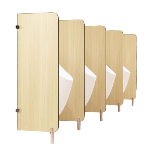 Deflector de orinal de pie y división de inodoro beige para lugares públicos 2
