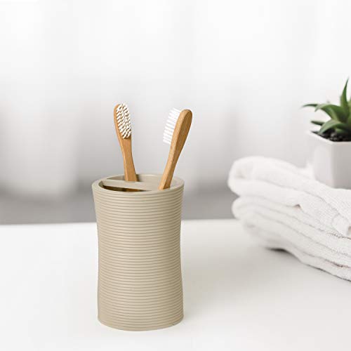 Nautica Bathroom Set | Decorative Bathroom & Sink Accessories | Soap/Lotion Pump, Toothbrush Holder, Soap Dish, & Tumbler