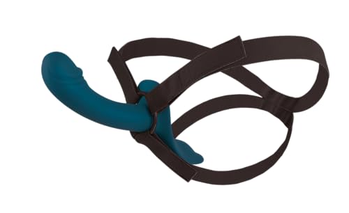 You2Toys Gode-Ceinture Ensemble Petrol/Black 25,5 cm