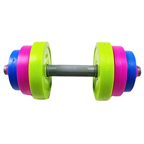 TOYANDONA 1 Juego Juguetes De Plástico Para Pesas Barra De Ejercicio De Gimnasio En El Equipo Gimnasio Para Gimnasia Mancuernas Pequeñas Manejar Músculo Del Brazo Con Mancuernas Hogar