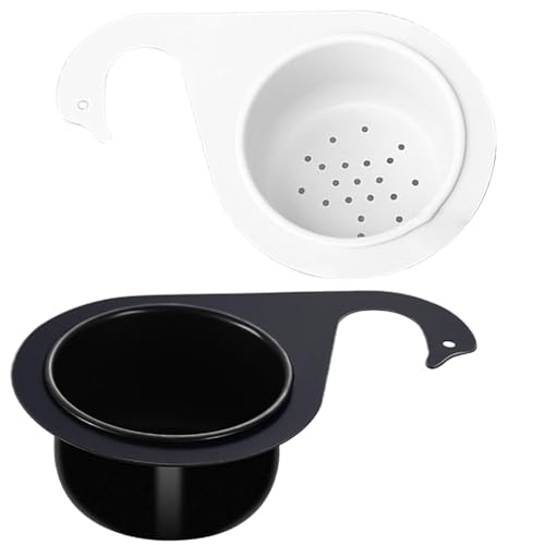 Cesta De Colador De Fregadero Swan | 2 Piezas Colador De Fregadero De Esquina De Acero Inoxidable | Escurridor De Filtro Colgado | Coladores Y Coladores Para Fregadero De Cocina Alimentos