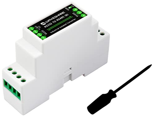 Rail-Mount RS232 To RS485 Converter (B), Active Digital Isolator, 600W Lightningproof & Anti-Surge,Multi-Isolation Protection,1.2km Transmission Distance,Suitable for Industrial/Agricultural/IoT, etc.