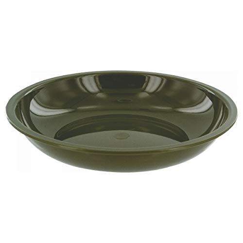 HIGHLANDER Unisex Deep Bowl 20 cm Piatto in plastica, Unisex, CP068-OG-01, Oliva, 20 cm