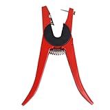 Spacnana Aplicador de Etiquetas para las Orejas, Herramienta de Etiquetas para las Orejas de Acero de Aleación para Animales de Ganado, Aplicación Fácil para los Agricultores