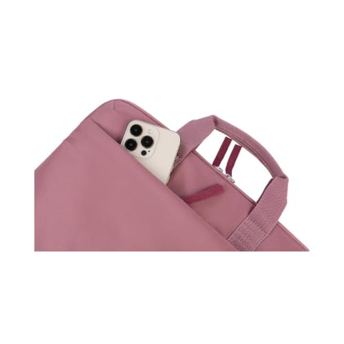 Funda portátil 13 anticaídas Tucano rosa con asas y correa 2