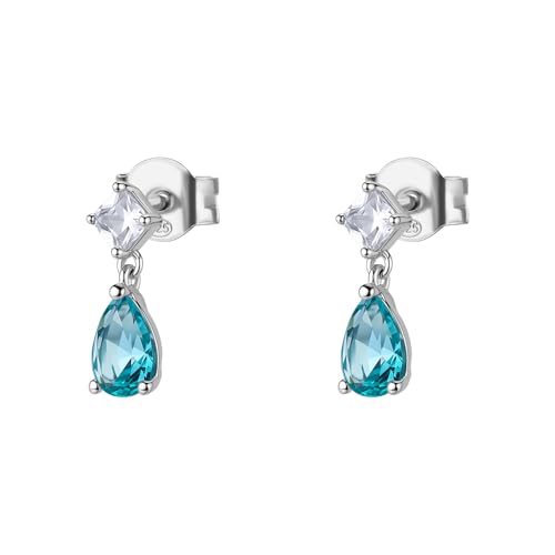 Boucles d'oreilles Brosway FAG16 argent femme bijoux fins aqua green