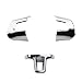 HUYAYUN Couverture De Volant Sequin Autocollant Abs Chrome Garniture De Volant De Voiture, pour Volkswagen VW Golf 6 Mk6 Polo Jetta Mk5 Polo Bora