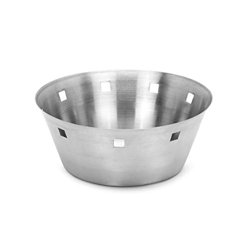 Zap Impex - Cestino per pane e frutta in acciaio Inox, design elegante