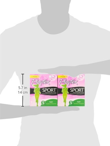 Image of Playtex Sport Tampons, Fresh Scent Super Absorbency, 18 Count (Pack of 2)
